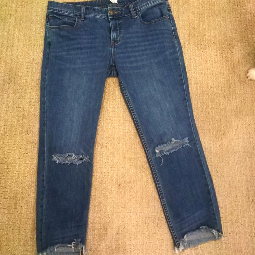 Free People crop jeans - distressed size 31